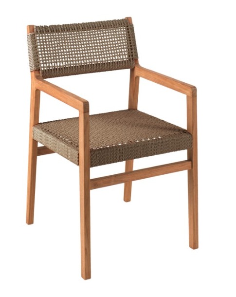 Gescova tuinstoel Luna (wicker) met of zonder arm - 0